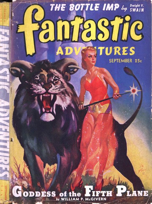 Goddess of the Fifth Plane – Fantastic Adventures Sept 1942 McCauley Cover
