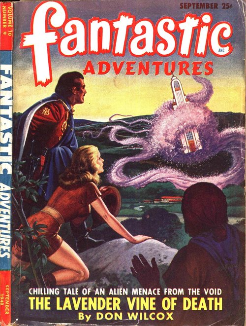 Lavender Vine of Death – Fantastic Adventures September 1948 Cover
