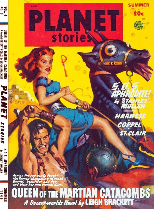 Planet Stories Summer 1949 – Queen of the Martian Catacombs by Leigh Brackett