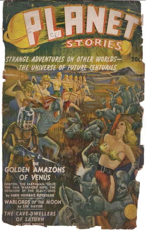 Planet Stories Vol.1 No.1 — Golden Amazons of Venus, 1939 Fiction House