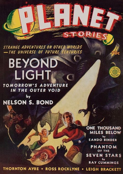 Planet Stories Winter 1940 – Beyond Light by Nelson S. Bond Cover Art