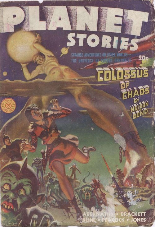 Planet Stories Winter 1942 – Colossus of Chaos Cover by Hannes Bok