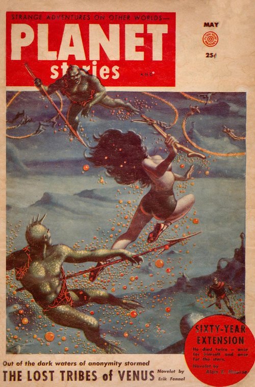 Planet Stories May 1954 — Lost Tribes of Venus Underwater Alien Abduction