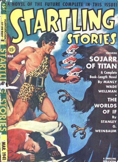 Sojarr of Titan – Startling Stories March 1941 Pulp Cover