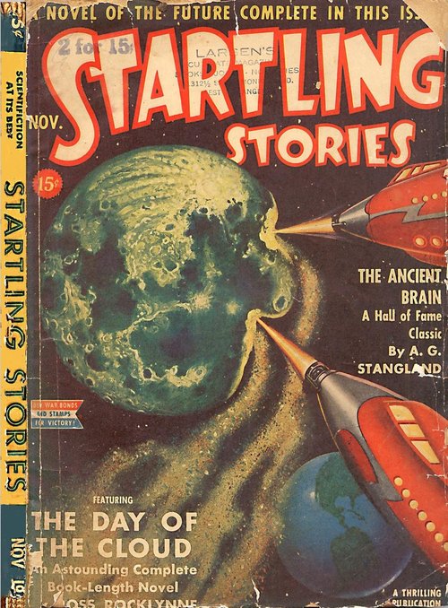 Startling Stories Nov 1942 – Rocket Attack on the Moon Cover