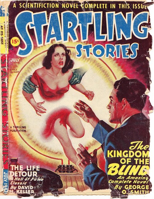 Earle Bergey's Teleportation Peril, Startling Stories July 1947
