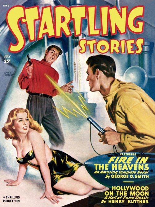 Earle Bergey Ray-Gun Standoff, Startling Stories July 1949