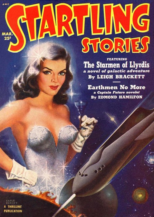 Earle Bergey's Space Glamour: Startling Stories March 1951 Cover