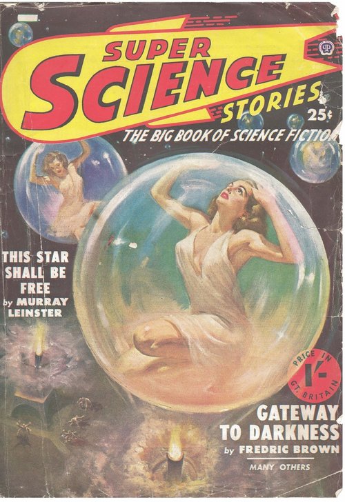 Super Science Stories British Ed 1949 — Women Trapped in Cosmic Spheres