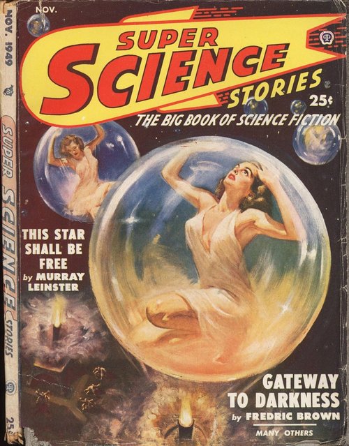Women Trapped in Crystal Spheres – Super Science Stories, Nov. 1949