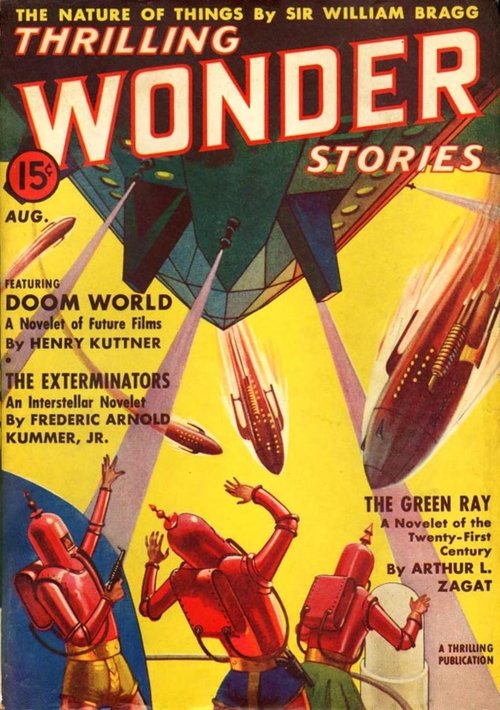 Thrilling Wonder Stories Aug 1938 – Robot Army Under Alien Attack
