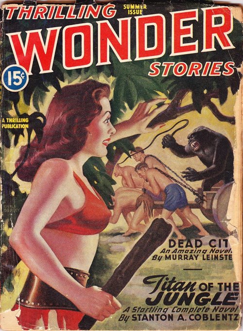 Earle Bergey's Jungle Beast Terror, Thrilling Wonder Stories Summer 1946