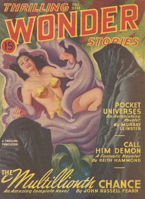 Thrilling Wonder Stories Fall 1946 — Demon Menace Cover Art