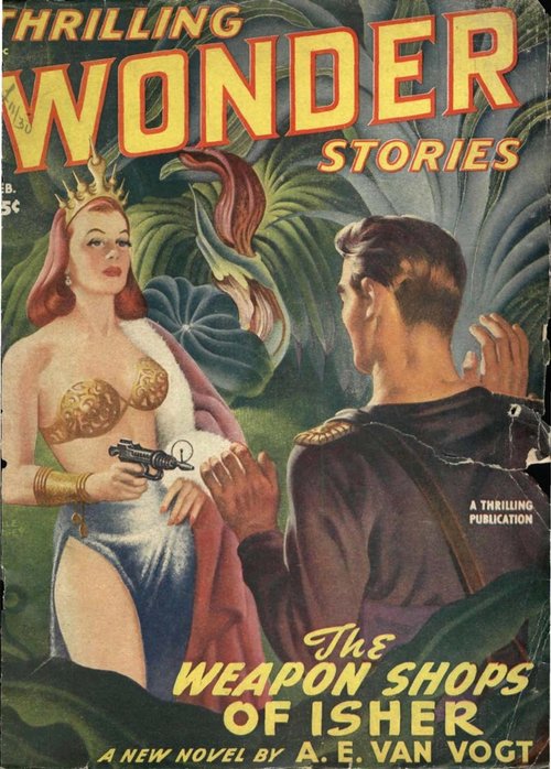 Thrilling Wonder Stories Feb 1949 – Weapon Shops of Isher Van Vogt Cover