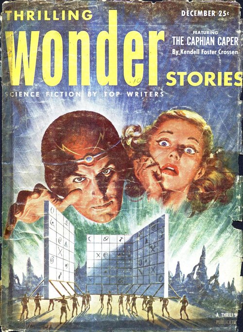 Thrilling Wonder Stories Dec 1952 – The Caphian Caper Telepathy Cover