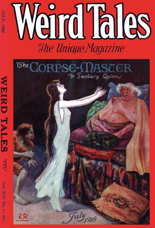 Weird Tales July 1929 – 'The Corpse-Master' Seabury Quinn Cover