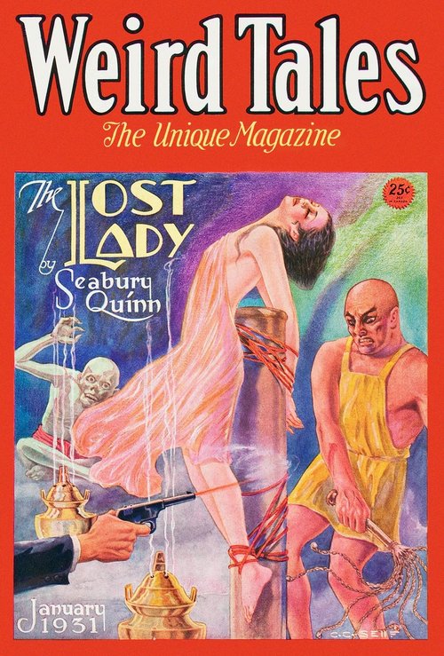 Weird Tales Jan 1931 – 'The Lost Lady' by Seabury Quinn, C.C. Senf Cover