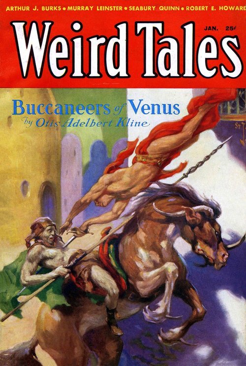 Buccaneers of Venus – Weird Tales January 1933 Pulp Cover
