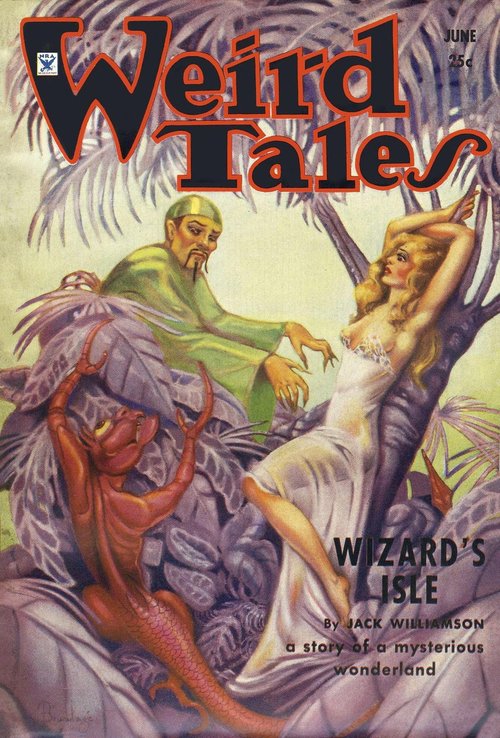 Wizard's Isle – Weird Tales June 1934 Cover, Jack Williamson