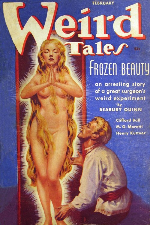 Weird Tales 'Frozen Beauty' Cover, Seabury Quinn Story, Feb 1938