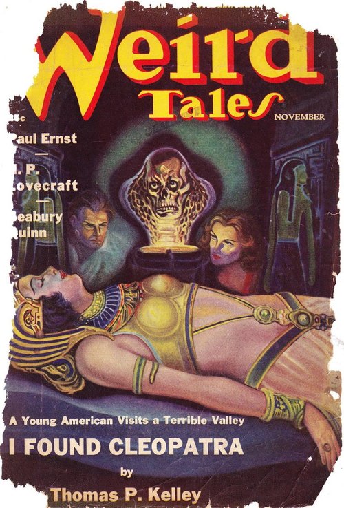 Weird Tales Nov 1938 – 'I Found Cleopatra' Mummy Resurrection Cover