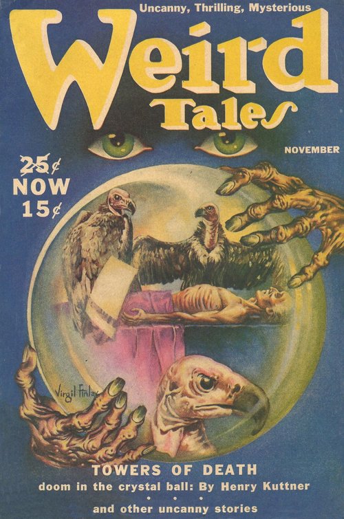 Virgil Finlay's Crystal Ball of Doom — Weird Tales November 1939
