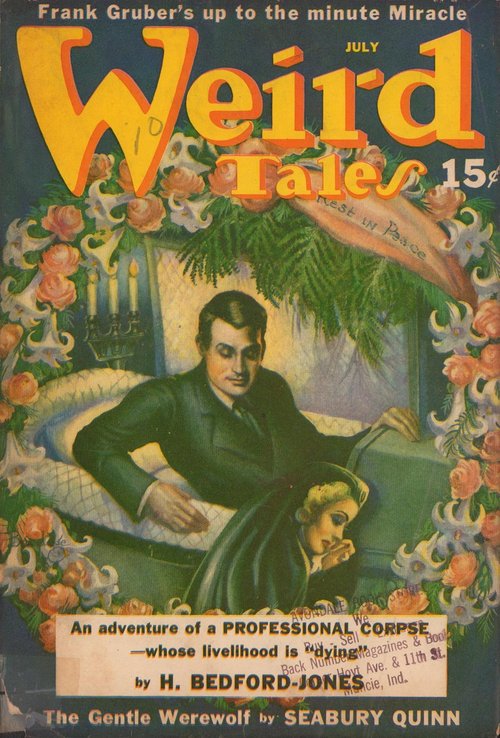 Weird Tales July 1940 — The Professional Corpse Sits Up in His Coffin