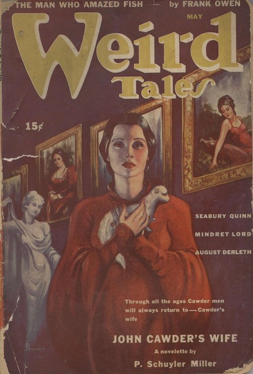 Weird Tales May 1943 – John Cawder's Wife, Supernatural Portrait Gallery Cover