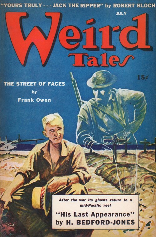 Weird Tales July 1943 — WWII Ghost Soldier Haunts Pacific Reef