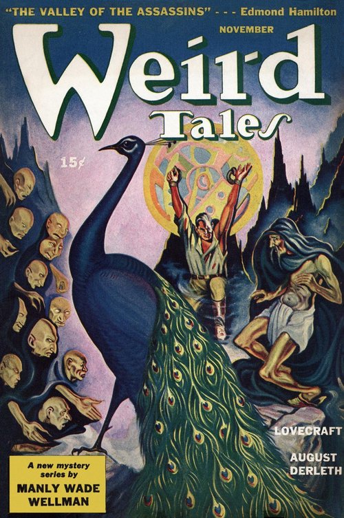 Weird Tales November 1943 — Peacock Demon, Ghouls & Captive Hero Cover