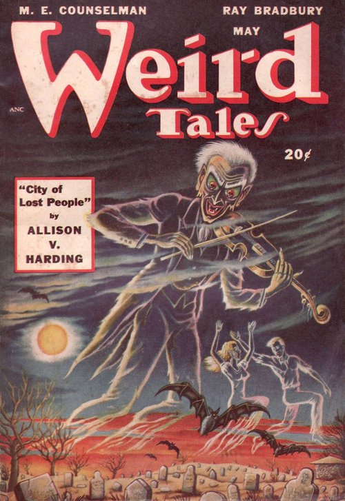 Demon Violinist Raises the Dead – Weird Tales May 1948 Cover