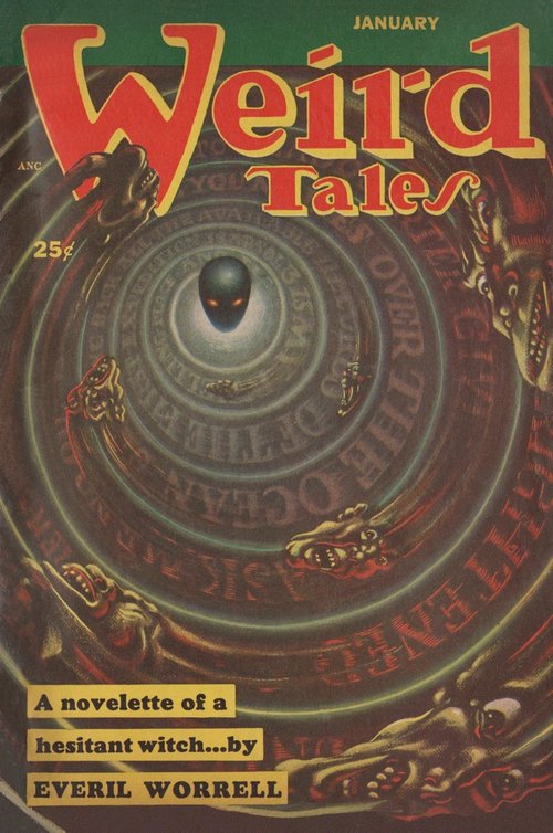 Weird Tales January 1953 – Demonic Vortex Cover by Lee Brown Coye