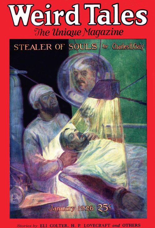 Weird Tales 'Stealer of Souls' Cover — January 1926 Soul-Extraction Horror