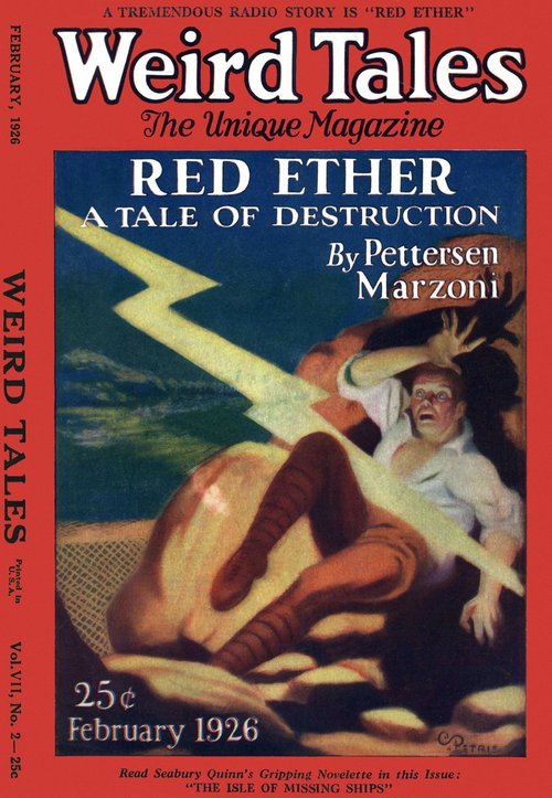 C. Petaja's Lightning Terror Cover, Weird Tales February 1926