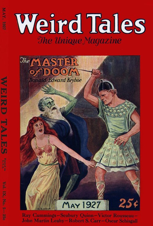 C.C. Senf's 'Master of Doom' Cover, Weird Tales May 1927