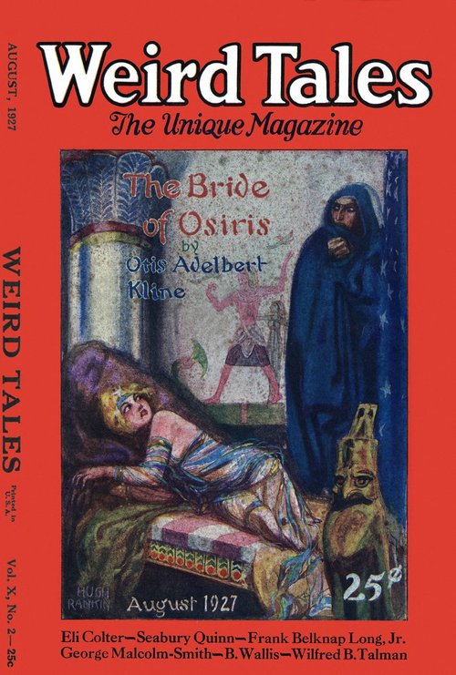 Hugh Rankin's 'Bride of Osiris' — Weird Tales August 1927 Cover