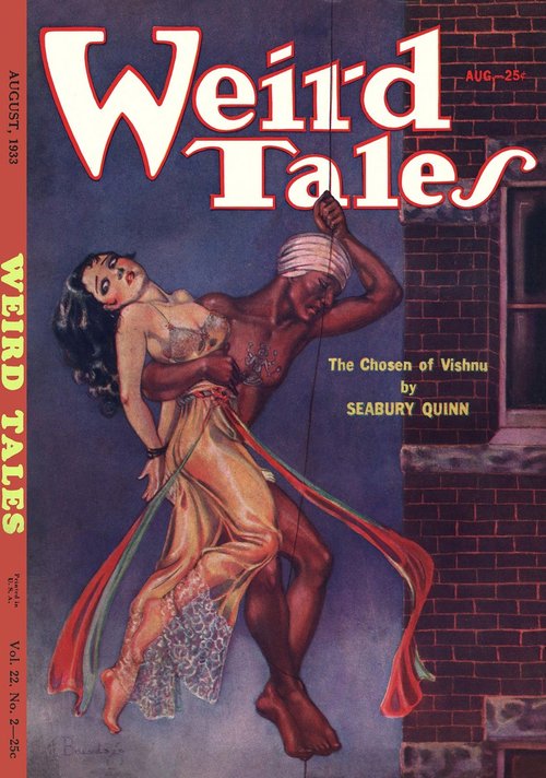 Margaret Brundage's 'Chosen of Vishnu' Weird Tales Cover, August 1933