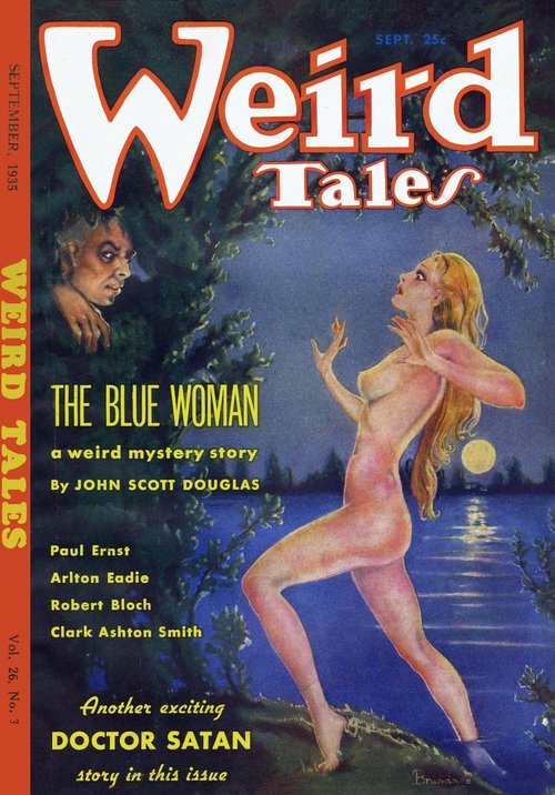 Margaret Brundage's Moonlit Monster Cover, Weird Tales Sept 1935
