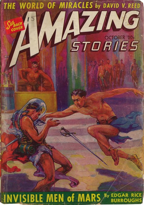 Invisible Men of Mars – Amazing Stories October 1941 Burroughs Cover