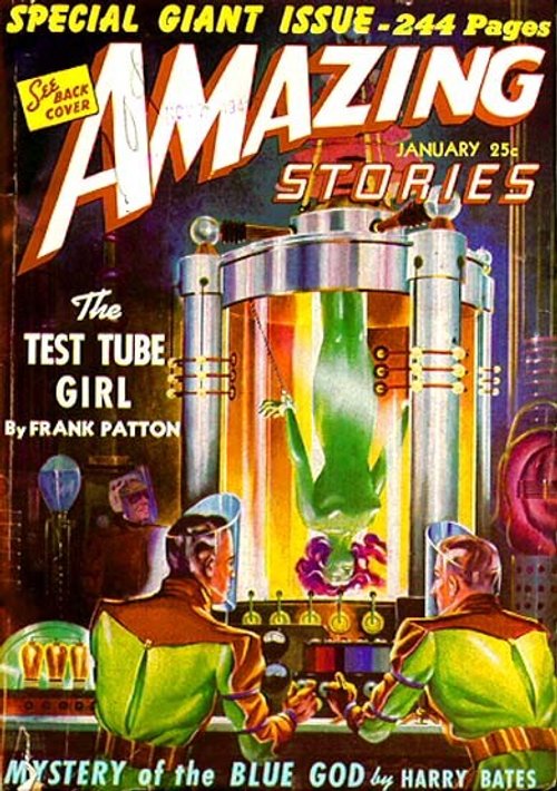 Test Tube Girl — Amazing Stories January Special Giant Issue Cover