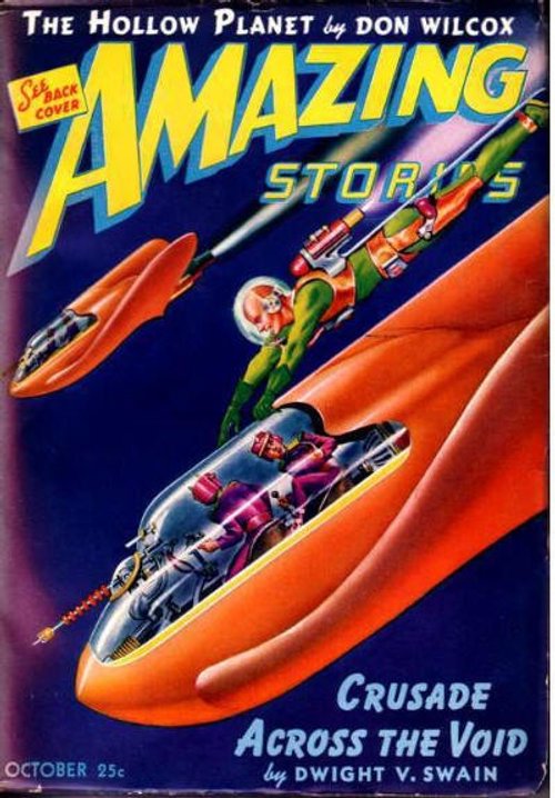Amazing Stories Oct 1942 — Rocket Dogfight Over the Void
