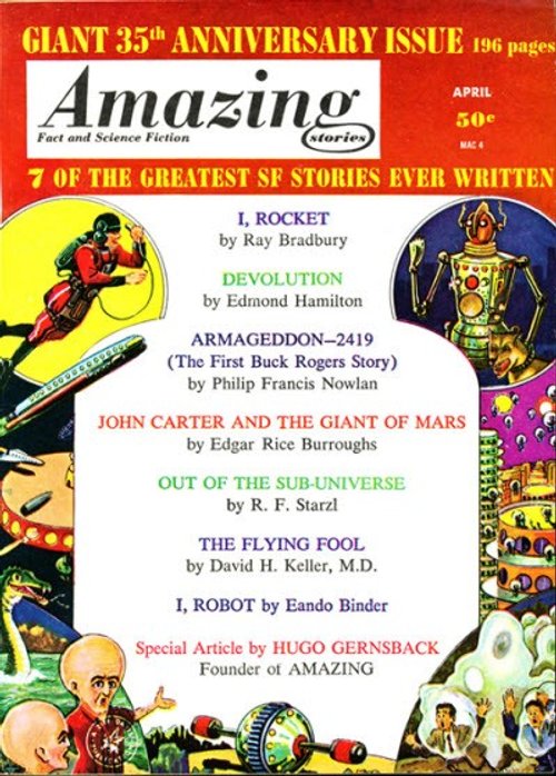Amazing Stories 35th Anniversary Issue April 1961 — 7 Greatest SF Stories