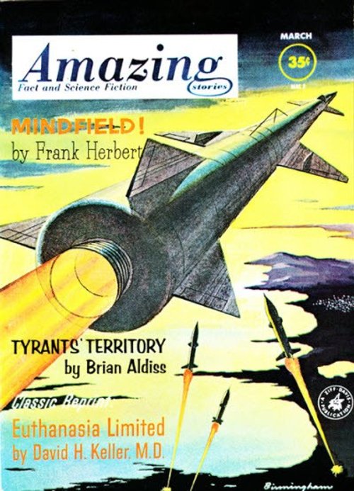 Amazing Stories March 1963 – Supersonic Jet & Missiles, Frank Herbert Issue