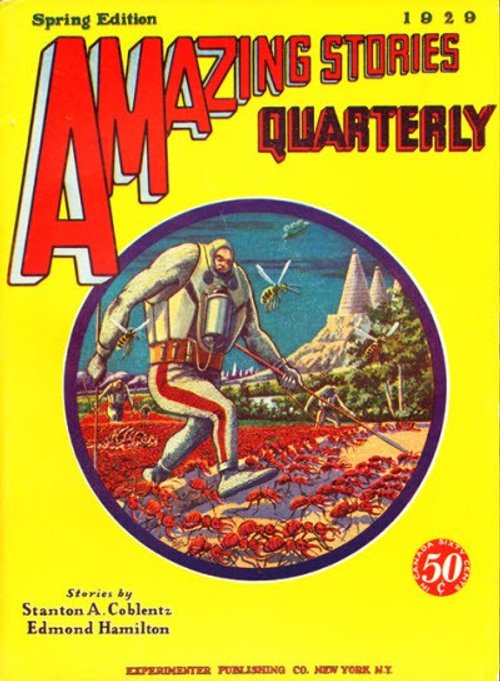 Giant Space Suit vs. Red Crabs: Amazing Stories Quarterly Spring 1929