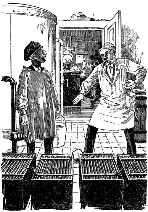 Dr. Ox's Experiment — Amazing Stories v1n5 Laboratory Confrontation