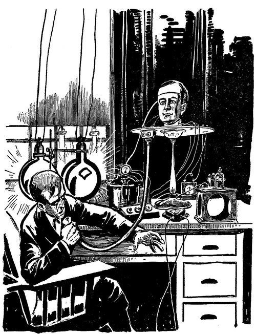 The Talking Brain — Amazing Stories Vol.1 No.5, 1926 Laboratory Scene