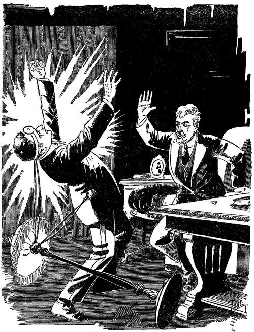 Frank R. Paul's 'High Tension' Electrocution Scene, Amazing Stories 1926