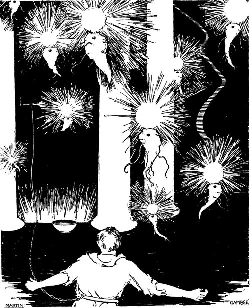 The People of the Pit – Amazing Stories 1927 Interior Pen-and-Ink