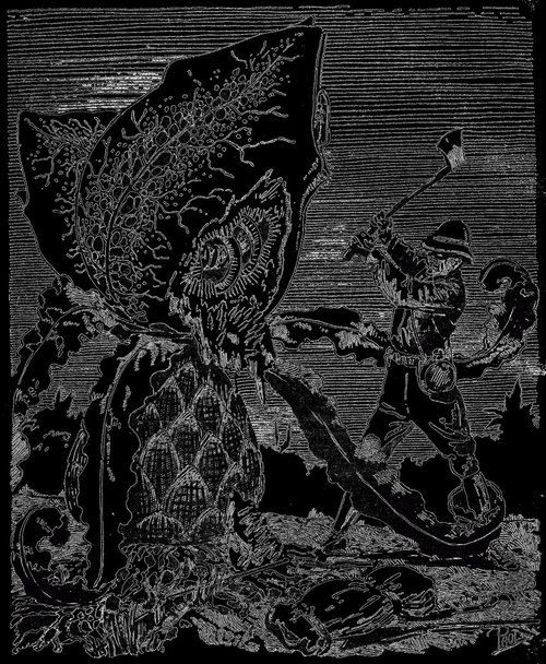 Frank R. Paul's Deep-Sea Monster Encounter, Amazing Stories 1927