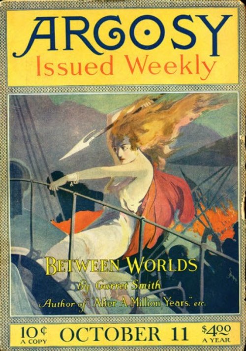 Between Worlds by Garret Smith – Argosy Weekly Cover, October 1919
